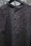 AVIVA JIFEI XUE 25 Spring and Summer Ink Peony Print Stand Collar Pullover Shirt AJX-SS25-SCPS-IPP-MMDBH